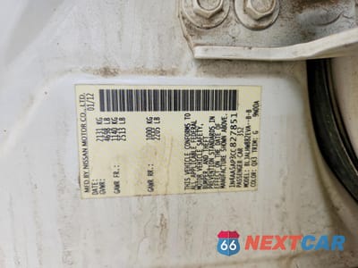 Zdjęcie 12 z 12 samochodu: 2012 NISSAN MAXIMA 3.5 S VIN:1N4AA5AP3CC827851 - miniatura