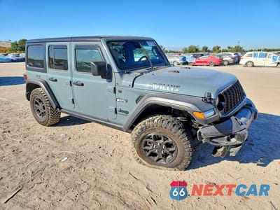 Czwarte zdjęcie samochodu z boku: 2024 JEEP WRANGLER SPORT VIN:1C4PJXDG2RW319566 - miniatura