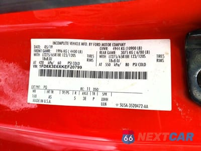 Zdjęcie 13 z 13 samochodu: 2019 FORD F350 VIN:1FD8X3E6XKEF20799 - miniatura