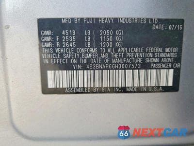 Zdjęcie 13 z 13 samochodu: 2017 SUBARU LEGACY 2.5I PREMIUM VIN:4S3BNAF66H3007573 - miniatura