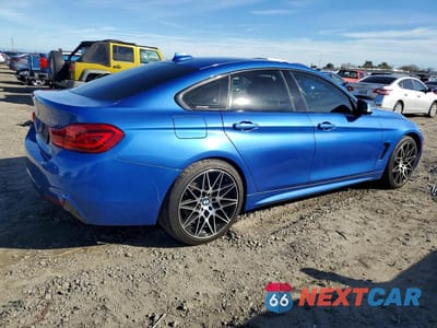Trzecie zdjęcie samochodu z tyłu: 2019 BMW 430I GRAN COUPE VIN:WBA4J1C52KBM18575 - miniatura