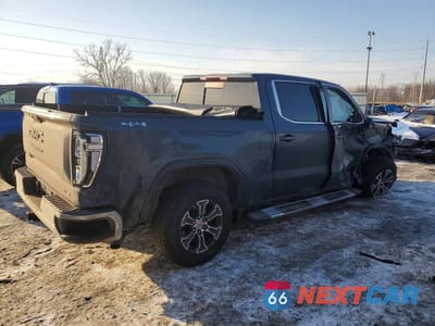 Trzecie zdjęcie samochodu z tyłu: 2019 GMC SIERRA K1500 SLE VIN:1GTP9BEK0KZ379722 - miniatura