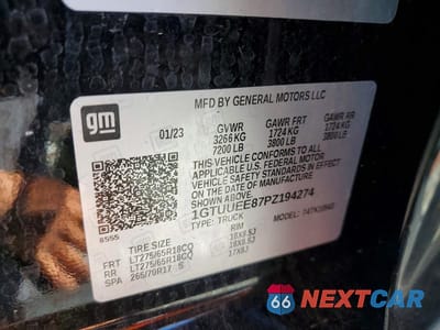Zdjęcie 13 z 13 samochodu: 2023 GMC SIERRA K1500 AT4 VIN:1GTUUEE87PZ194274 - miniatura