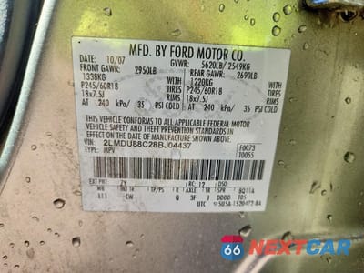 Zdjęcie 12 z 12 samochodu: 2008 LINCOLN MKX VIN:2LMDU88C28BJ04437 - miniatura