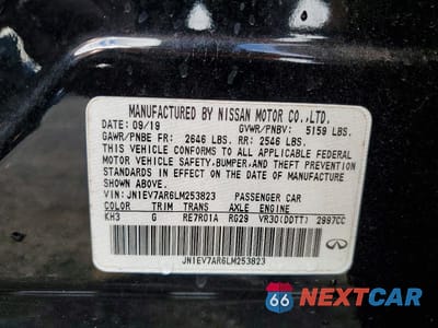 Zdjęcie 12 z 12 samochodu: 2020 INFINITI Q50 VIN:JN1EV7AR6LM253823 - miniatura