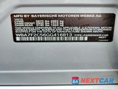 Zdjęcie 13 z 13 samochodu: 2016 BMW 750 XI VIN:WBA7F2C56GG416813 - miniatura