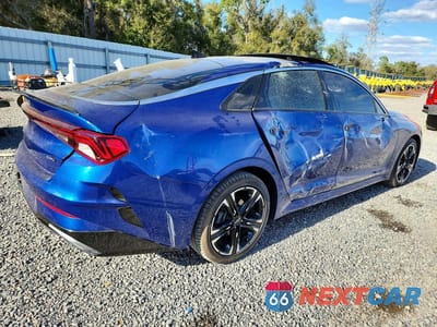 Trzecie zdjęcie samochodu z tyłu: 2022 KIA K5 GT LINE VIN:5XXG64J22NG164196 - miniatura