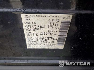 Zdjęcie 13 z 13 samochodu: 2020 NISSAN MURANO S VIN:5N1AZ2AS0LN156600 - miniatura
