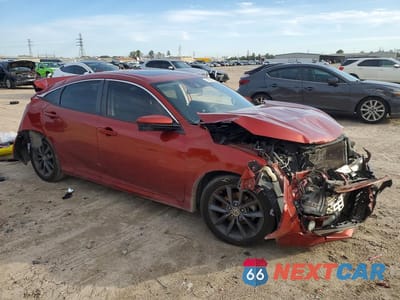 Czwarte zdjęcie samochodu z boku: 2019 HONDA CIVIC EX VIN:JHMFC1F30KX003854 - miniatura