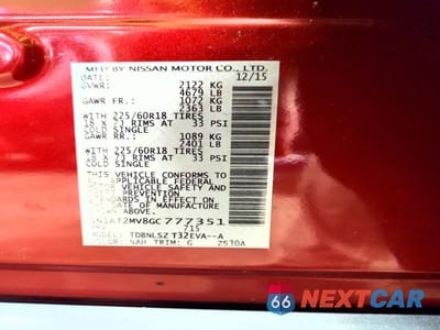 Zdjęcie 13 z 13 samochodu: 2016 NISSAN ROGUE S VIN:5N1AT2MV8GC777351 - miniatura