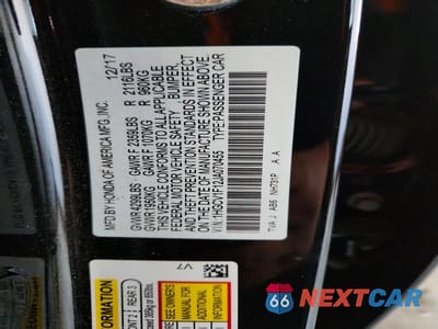 Zdjęcie 12 z 12 samochodu: 2018 HONDA ACCORD LX VIN:1HGCV1F12JA070455 - miniatura