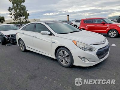Czwarte zdjęcie samochodu z boku: 2014 HYUNDAI SONATA HYBRID VIN:KMHEC4A45EA112442 - miniatura