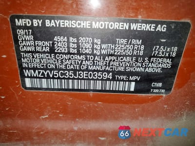 Zdjęcie 13 z 13 samochodu: 2018 MINI COOPER COUNTRYMAN ALL4 VIN:WMZYV5C35J3E03594 - miniatura