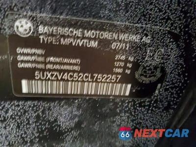 Zdjęcie 13 z 13 samochodu: 2012 BMW X5 XDRIVE35I VIN:5UXZV4C52CL752257 - miniatura