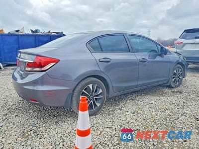 Trzecie zdjęcie samochodu z tyłu: 2015 HONDA CIVIC EX VIN:19XFB2F87FE000686 - miniatura
