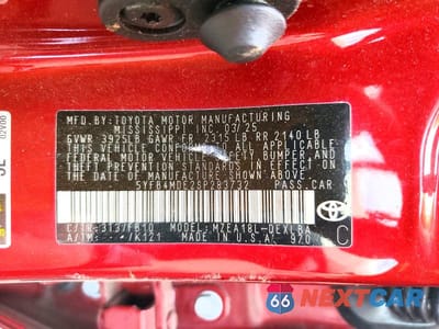 Zdjęcie 12 z 12 samochodu: 2025 TOYOTA COROLLA LE VIN:5YFB4MDE2SP283732 - miniatura