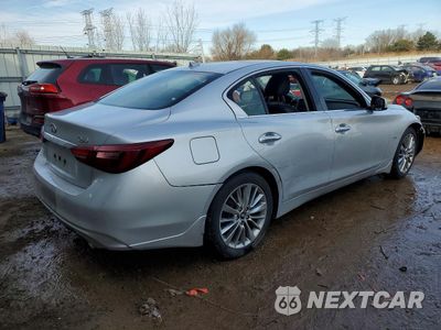 Trzecie zdjęcie samochodu z tyłu: 2018 INFINITI Q50 3.0T LUXE VIN:JN1EV7AR7JM441666 - miniatura