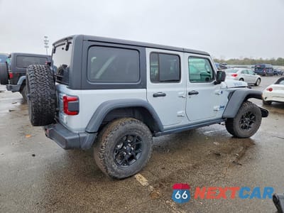 Trzecie zdjęcie samochodu z tyłu: 2024 JEEP WRANGLER 4XE VIN:1C4RJXN68RW141449 - miniatura