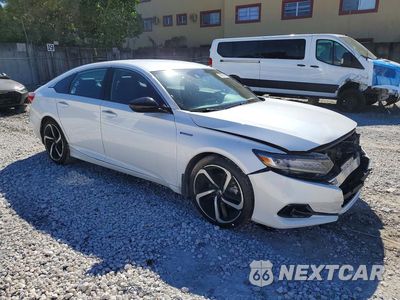 Czwarte zdjęcie samochodu z boku: 2022 HONDA ACCORD HYBRID SPORT VIN:1HGCV3F23NA027592 - miniatura