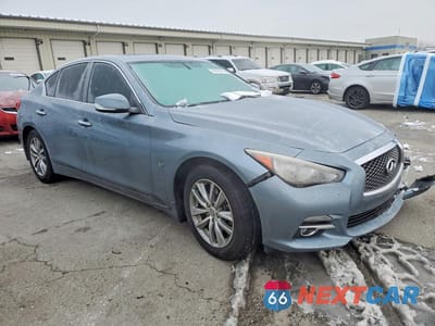 Czwarte zdjęcie samochodu z boku: 2015 INFINITI Q50 BASE VIN:JN1BV7AR6FM404862 - miniatura