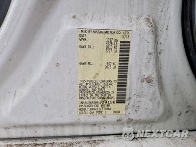 Zdjęcie 12 z 12 samochodu: 2017 NISSAN ALTIMA 2.5 VIN:1N4AL3AP2HN329196 - miniatura