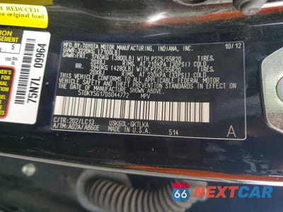 Zdjęcie 13 z 13 samochodu: 2013 TOYOTA SEQUOIA LIMITED VIN:5TDKY5G17DS044772 - miniatura