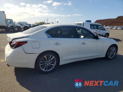 Trzecie zdjęcie samochodu z tyłu: 2019 INFINITI Q50 LUXE VIN:JN1EV7AP5KM510855 - miniatura