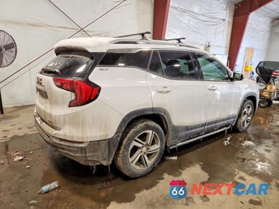 Trzecie zdjęcie samochodu z tyłu: 2018 GMC TERRAIN SLT VIN:3GKALVEV1JL312818 - miniatura
