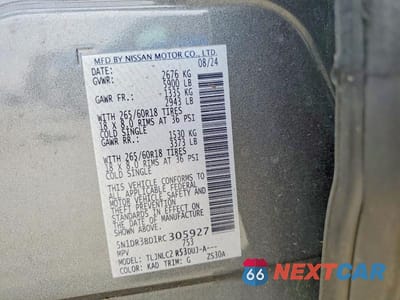 Zdjęcie 13 z 13 samochodu: 2024 NISSAN PATHFINDER ROCK CREEK VIN:5N1DR3BD1RC305927 - miniatura