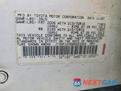 Zdjęcie 14 z 14 samochodu: 1998 TOYOTA RAV4 VIN:JT3GP10V6W0023324 - miniatura
