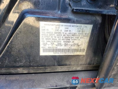 Zdjęcie 12 z 12 samochodu: 2008 NISSAN ALTIMA 2.5 VIN:1N4AL21E38C126502 - miniatura