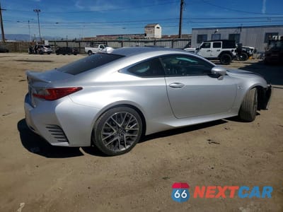 Trzecie zdjęcie samochodu z tyłu: 2016 LEXUS RC 200T BASE VIN:JTHHA5BCXG5001673 - miniatura