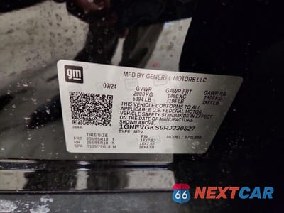 Zdjęcie 14 z 14 samochodu: 2024 CHEVROLET TRAVERSE LT VIN:1GNEVGKS9RJ230827 - miniatura