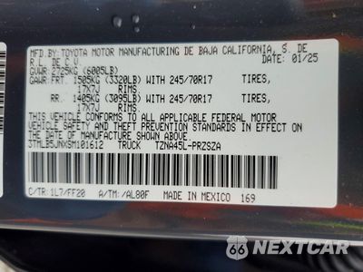 Zdjęcie 12 z 13 samochodu: 2025 TOYOTA TACOMA DOUBLE CAB VIN:3TMLB5JNXSM101612 - miniatura