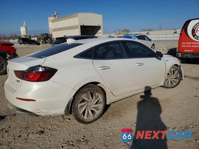 Trzecie zdjęcie samochodu z tyłu: 2019 HONDA INSIGHT TOURING VIN:19XZE4F99KE007836 - miniatura