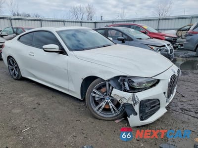 Czwarte zdjęcie samochodu z boku: 2021 BMW 430XI VIN:WBA73AP08MCF96674 - miniatura