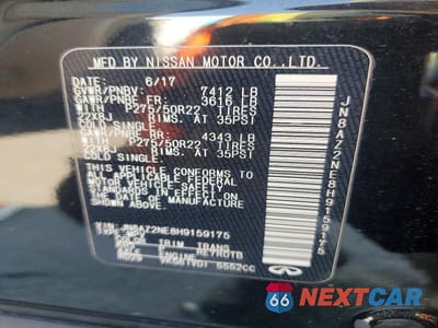 Zdjęcie 13 z 13 samochodu: 2017 INFINITI QX80 BASE VIN:JN8AZ2NE8H9159175 - miniatura