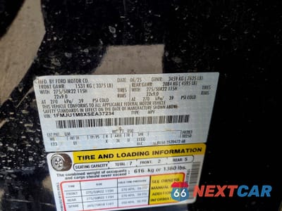 Zdjęcie 13 z 13 samochodu: 2025 FORD EXPEDITION PLATINUM VIN:1FMJU1M8XSEA37234 - miniatura