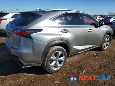 Trzecie zdjęcie samochodu z tyłu: 2017 LEXUS NX 200T BASE VIN:JTJBARBZ0H2111196 - miniatura