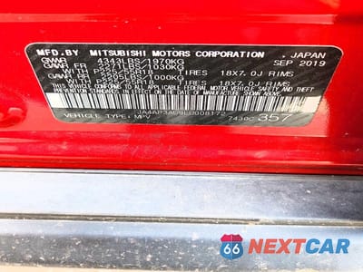 Zdjęcie 14 z 14 samochodu: 2020 MITSUBISHI OUTLANDER SPORT ES VIN:JA4AP3AU9LU008172 - miniatura