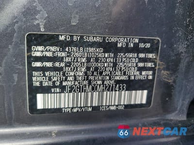 Zdjęcie 13 z 14 samochodu: 2021 SUBARU CROSSTREK LIMITED VIN:JF2GTHMC0MH271433 - miniatura