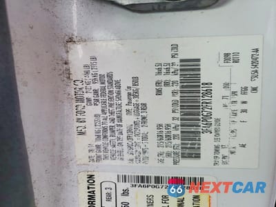 Zdjęcie 12 z 12 samochodu: 2015 FORD FUSION S VIN:3FA6P0G72FR128618 - miniatura