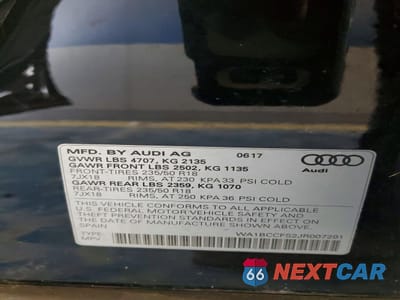 Zdjęcie 12 z 12 samochodu: 2018 AUDI Q3 PREMIUM VIN:WA1BCCFS2JR007291 - miniatura