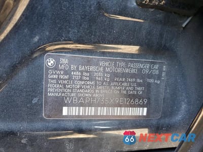 Zdjęcie 12 z 12 samochodu: 2009 BMW 328 I VIN:WBAPH735X9E126869 - miniatura