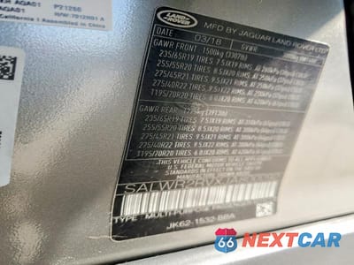 Zdjęcie 12 z 12 samochodu: 2018 LAND ROVER RANGE ROVER SPORT HSE VIN:SALWR2RVXJA800092 - miniatura