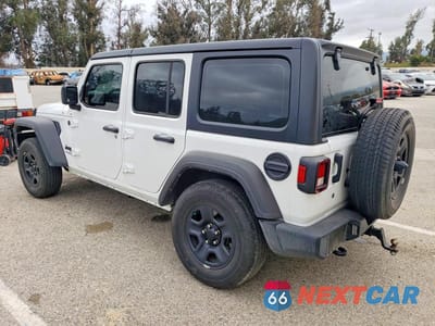Drugie zdjęcie samochodu z przodu: 2022 JEEP WRANGLER UNLIMITED SPORT VIN:1C4HJXDN4NW195670 - miniatura