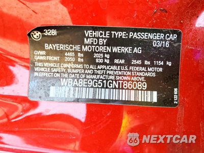 Zdjęcie 12 z 12 samochodu: 2016 BMW 328 I SULEV VIN:WBA8E9G51GNT86089 - miniatura