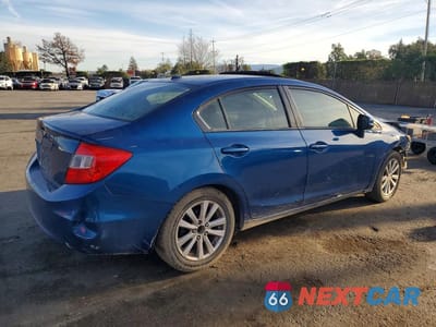 Trzecie zdjęcie samochodu z tyłu: 2012 HONDA CIVIC EXL VIN:2HGFB2F93CH567259 - miniatura