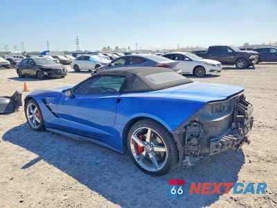 Drugie zdjęcie samochodu z przodu: 2014 CHEVROLET CORVETTE STINGRAY 1LT VIN:1G1YB3D78E5126826 - miniatura