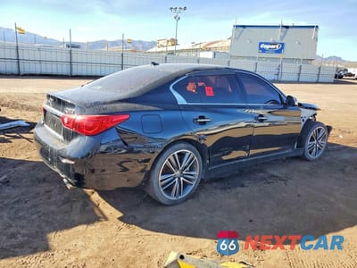 Trzecie zdjęcie samochodu z tyłu: 2014 INFINITI Q50 BASE VIN:JN1BV7AR7EM700245 - miniatura